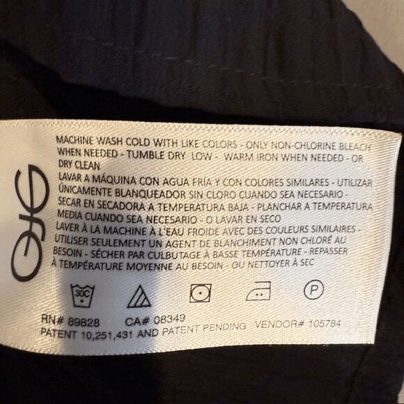 Sam Edelman Emmeline Smocking Trimmed Blouse Black Blouson Sleeves Size Medium - Picture 9 of 13